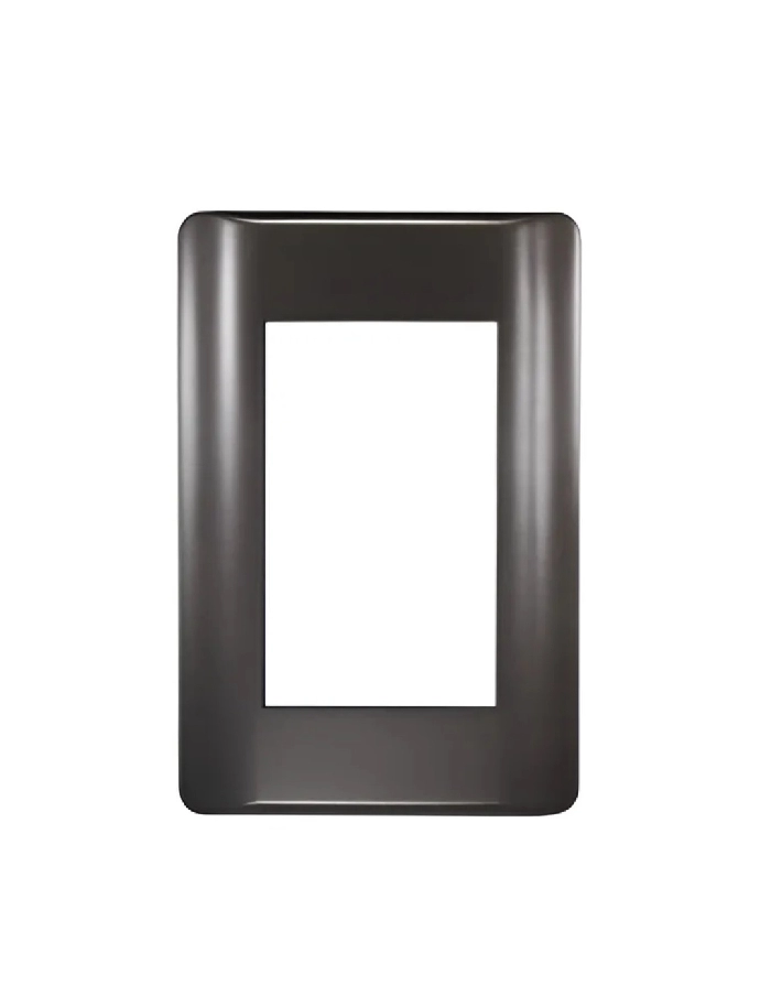 Tapa Richi BIO 3 modulos negro